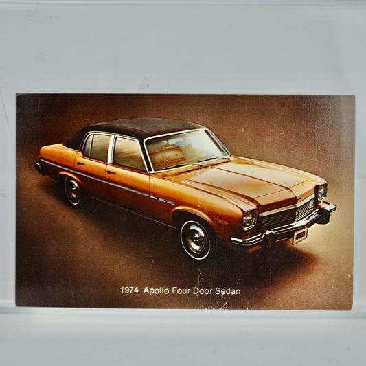 1974 Apollo Four Door Sedan Postcard UNUSED