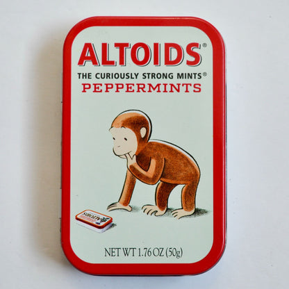 Altoids Curious George EMPTY Tin Used