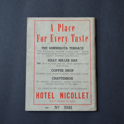 Sport Sampler Minneapolis Season 1941 Booklet Vintage