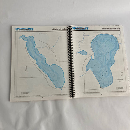 Sportsman's Connection Alexandria Area & Stearns-Todd Fishing Map Guide Book MN