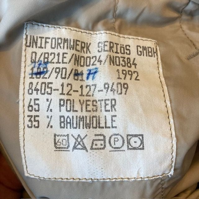 Vintage 1992 Sturm Mil-Tec German Military Khaki Trousers Pants Size 35