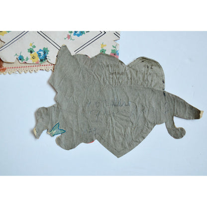 1930s Vintage HANDMADE OOAK Valentine Cards Unique Lot #8