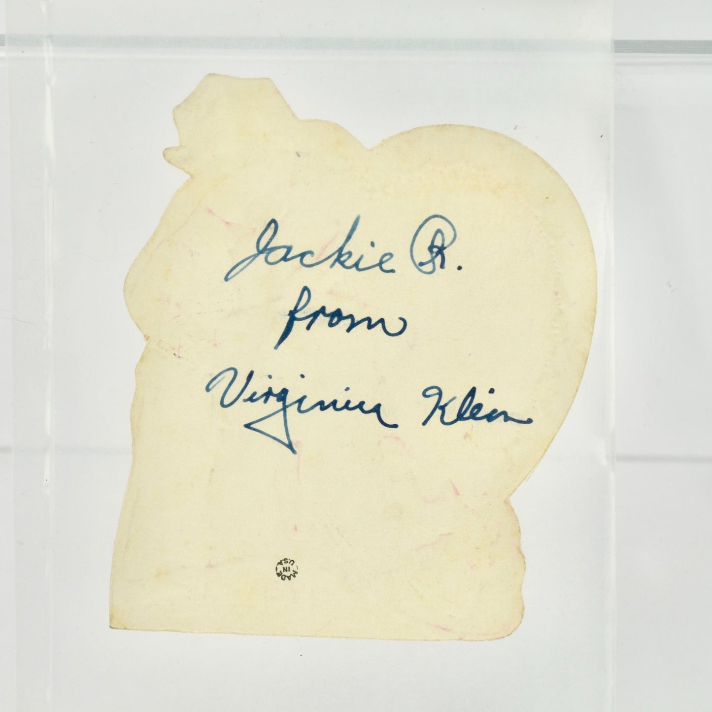 Vintage Valentine Card Organ Grinder Monkey