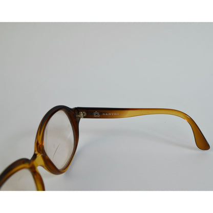 Vintage OPTYL Gentry Eyeglass Bifocals Brown Oversize Frame Germany