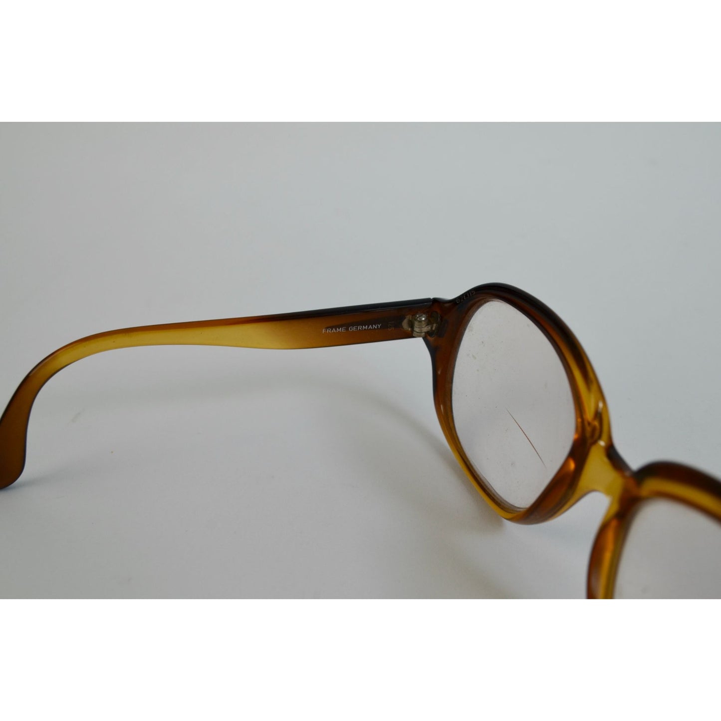 Vintage OPTYL Gentry Eyeglass Bifocals Brown Oversize Frame Germany