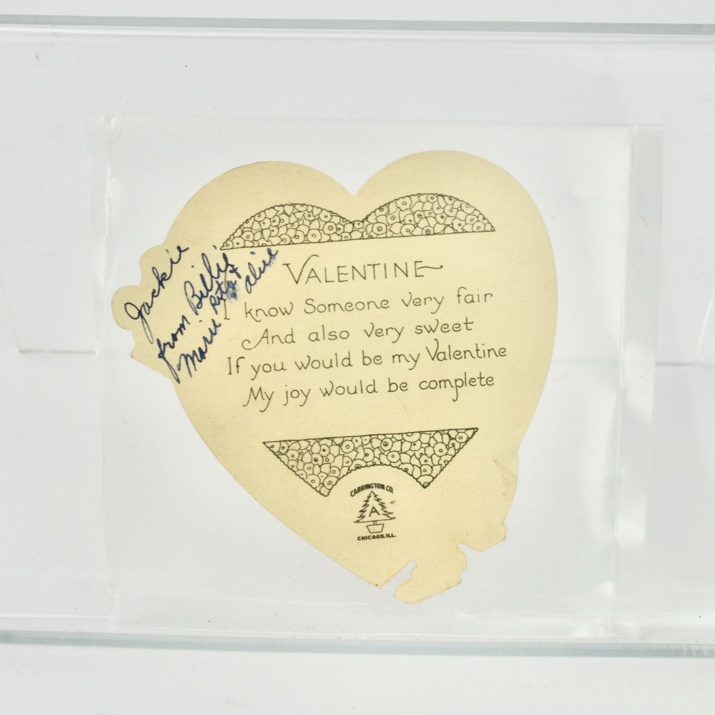 Carrington Co. Vintage Valentine Card Ups and Downs