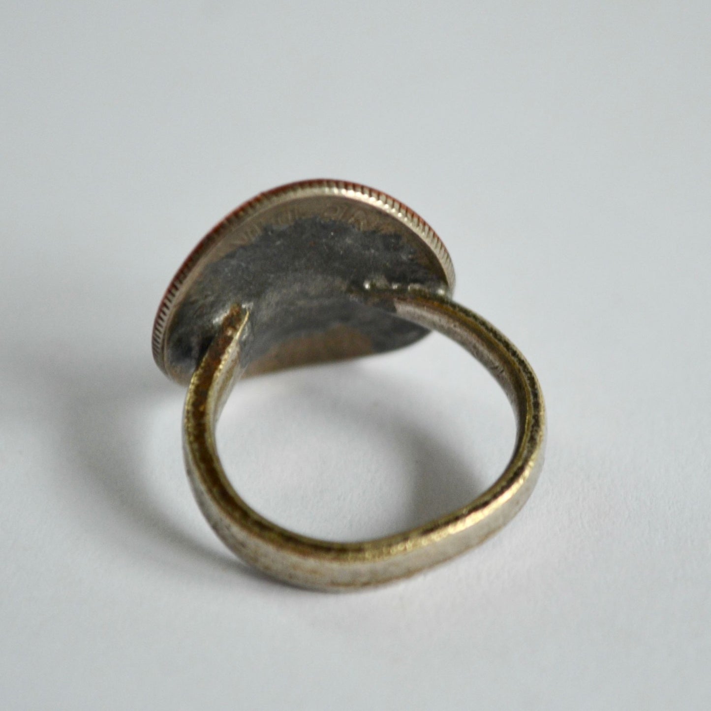 1970 US Dime Ring Vintage Size 4.5