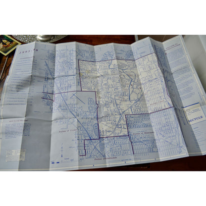 1995 Vintage Brooklyn Center Minnesota Area Map