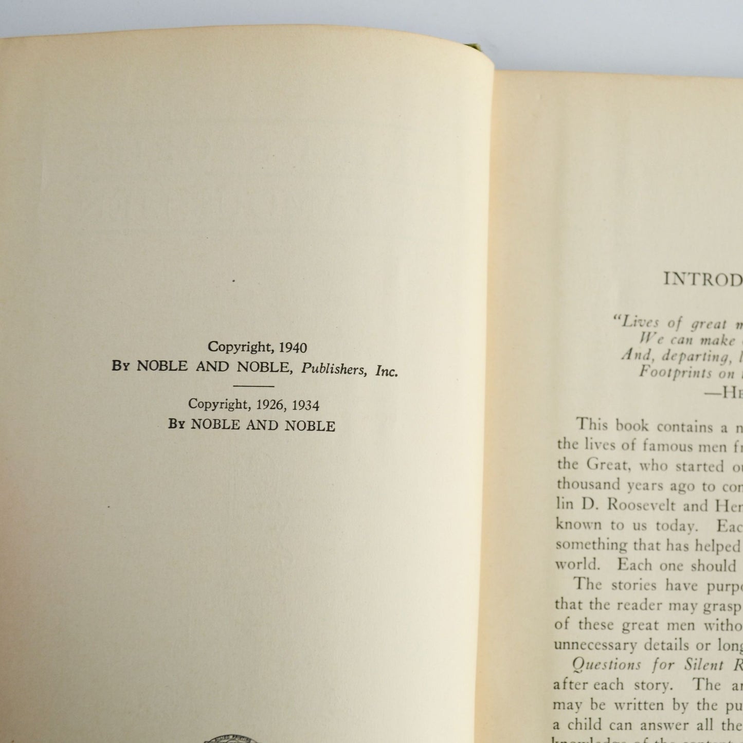 Short Stories of Famous Men 1940 Vintage Hardcover Book