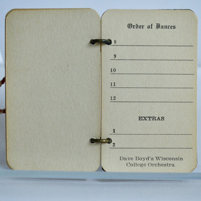 Antique 1925 Gamma Phi Delta Dance Card 10th Annual Draper Hall Oconomowoc Wisconsin