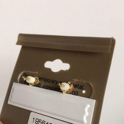 New Danecraft 24KT Gold Over Silver Earrings