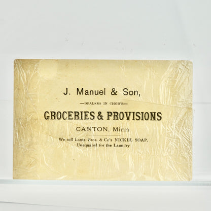 Lautx Bros Soaps Canton MN Antique Victorian Trading Card Boy Beach