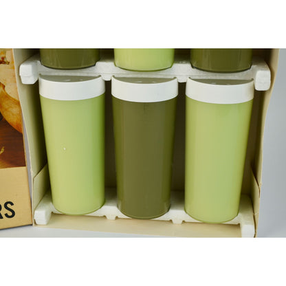 Therma Serv Sea Mist Vintage Insulated Tumblers Box NOS Set of 6