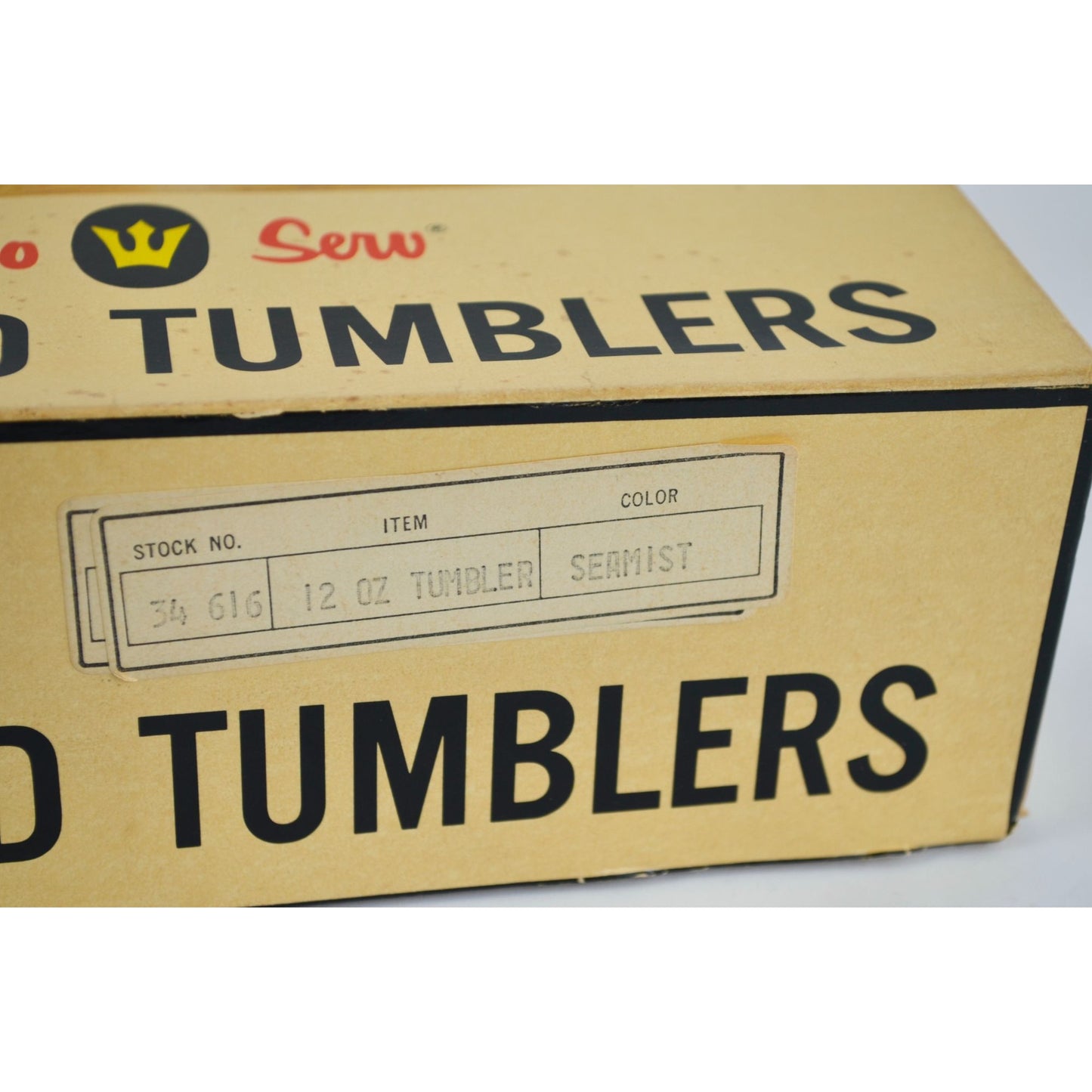 Therma Serv Sea Mist Vintage Insulated Tumblers Box NOS Set of 6