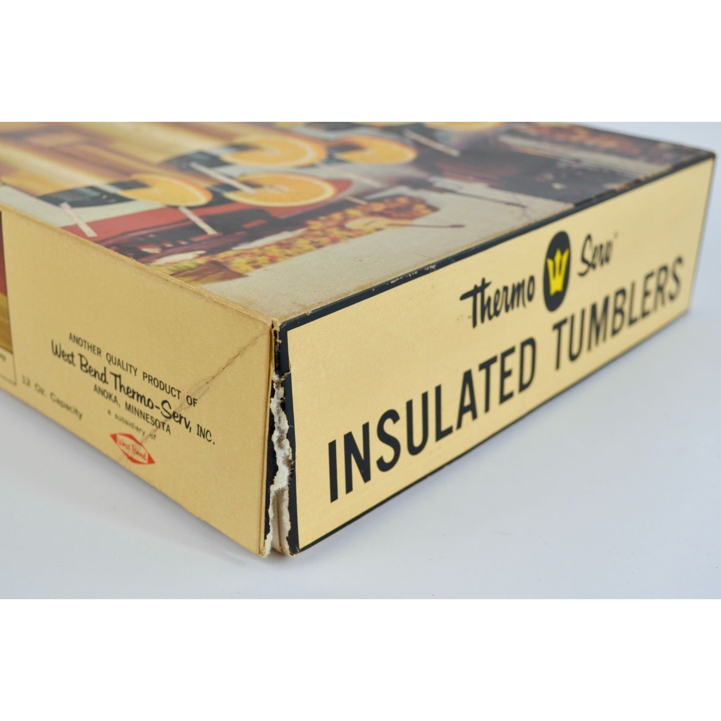 Therma Serv Sea Mist Vintage Insulated Tumblers Box NOS Set of 6