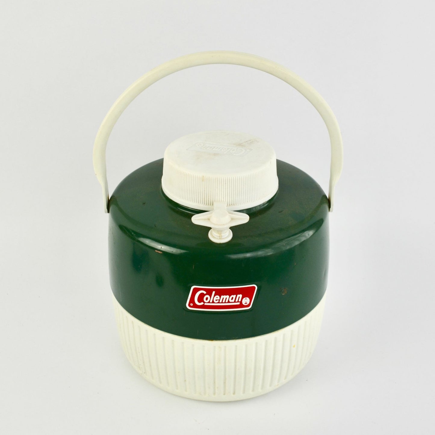 Vintage Coleman Green Metal Plastic Cooler Beverage 1 Gallon