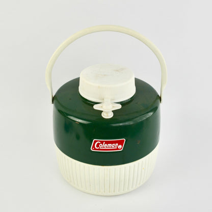 Vintage Coleman Green Metal Plastic Cooler Beverage 1 Gallon