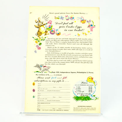 Jack and Jill Magazine March 1954 Boy