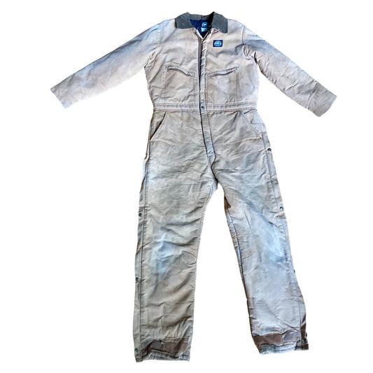 Polar King Insulated Coveralls Size 40x34 Duck Tan RN 17754 Work Chore