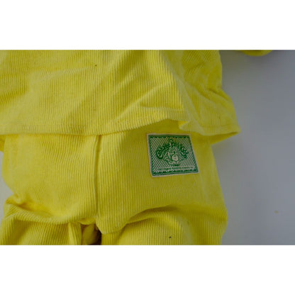 Cabbage Patch Kids Boy Doll Yellow Corduroy Outfit Blonde Hair 1982