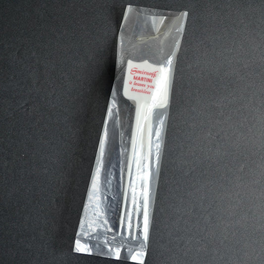 Smirnoff Martini It Leaves You Breathless Set of 5 Swizzle Sticks