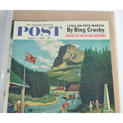 The Saturday Evening Post Magazine COVER August AUG 5 1961
