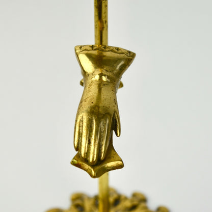 Vintage Brass Glove Clip Display Stand Jewelry Holder Hand Shaped letters photos