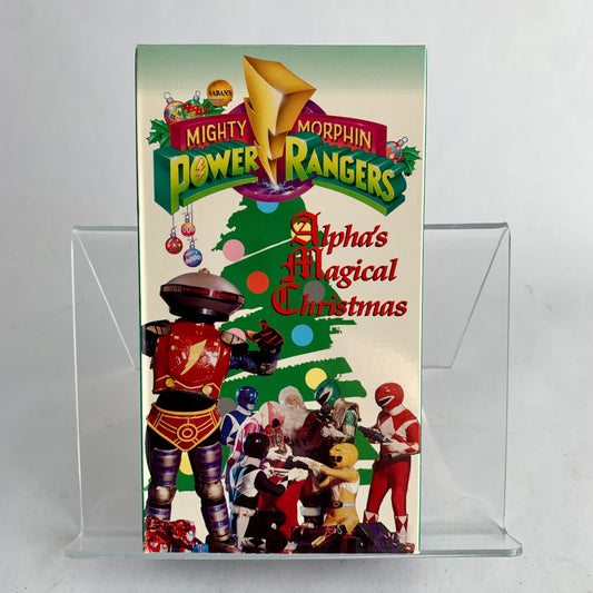 Mighty Morphin Power Rangers Alpha's Magical Christmas VHS Movie