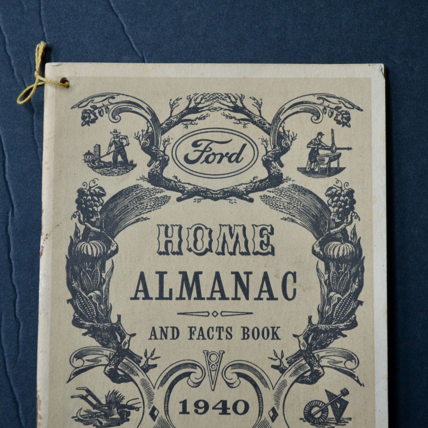 Ford Home Almanac and Facts 1940 Vintage Book