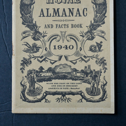 Ford Home Almanac and Facts 1940 Vintage Book