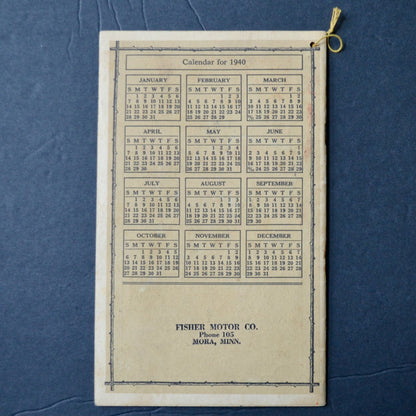 Ford Home Almanac and Facts 1940 Vintage Book