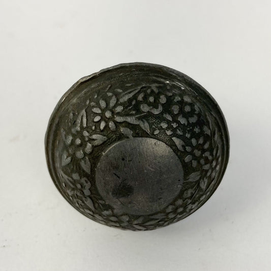 Antique Drawer Pull Cabinet Knob Flintlock Pistol Butt Cap? Heavy - 3.5 oz