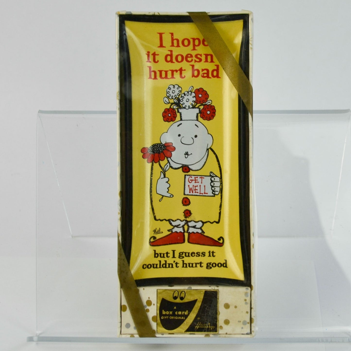 Houze Art Trinket Dish NEW NOS Get Well