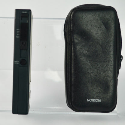 Norcom 2500 Dictaphone Cassette Recorder with Case WORKING