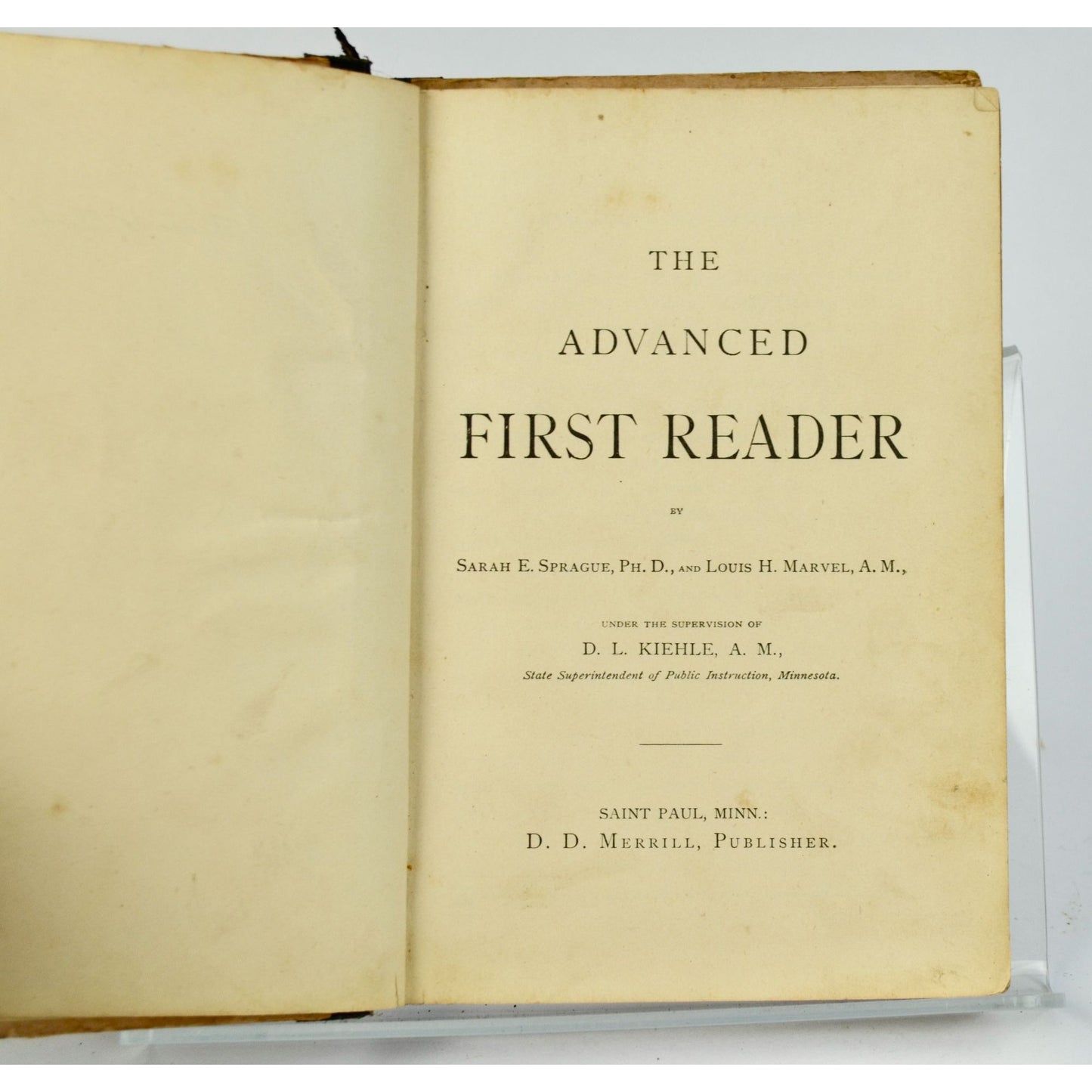 Merrill's Readers First 1st 1886 Antique St. Paul Minnesota