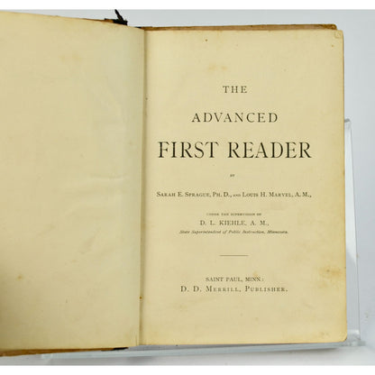 Merrill's Readers First 1st 1886 Antique St. Paul Minnesota