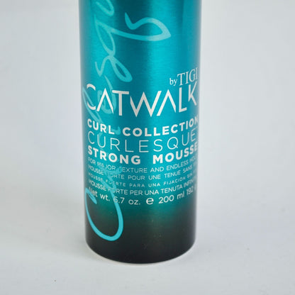 Tigi Catwalk Curlesque Curl Collection Strong Mousse New 6.7 oz.