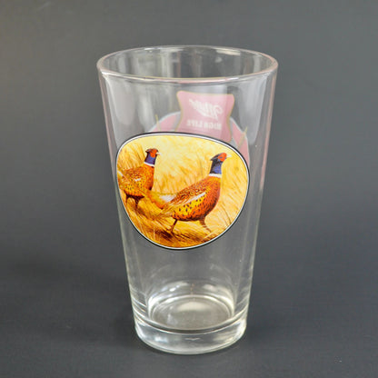 Miller High Life Friends of the Field Drinking Glass Pheasants