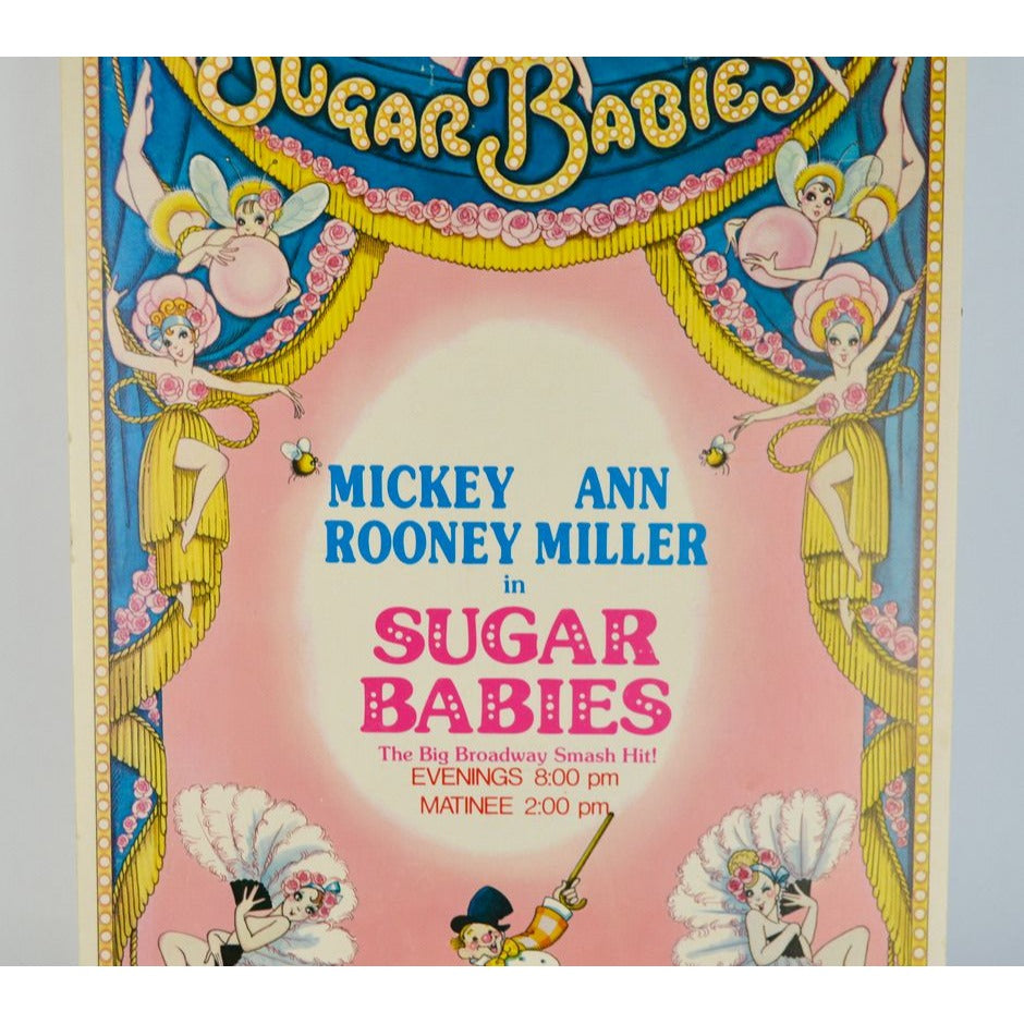 Sugar Babies 1979 Broadway Show Poster Mickey Rooney Ann Miller Minneapolis Orpheum