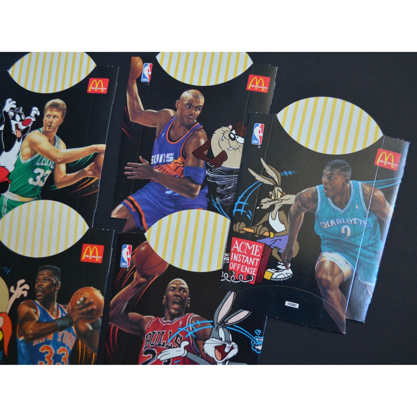 McDonald's French Fries Fry Holders Vintage NEW Space Jam Michael Jordan