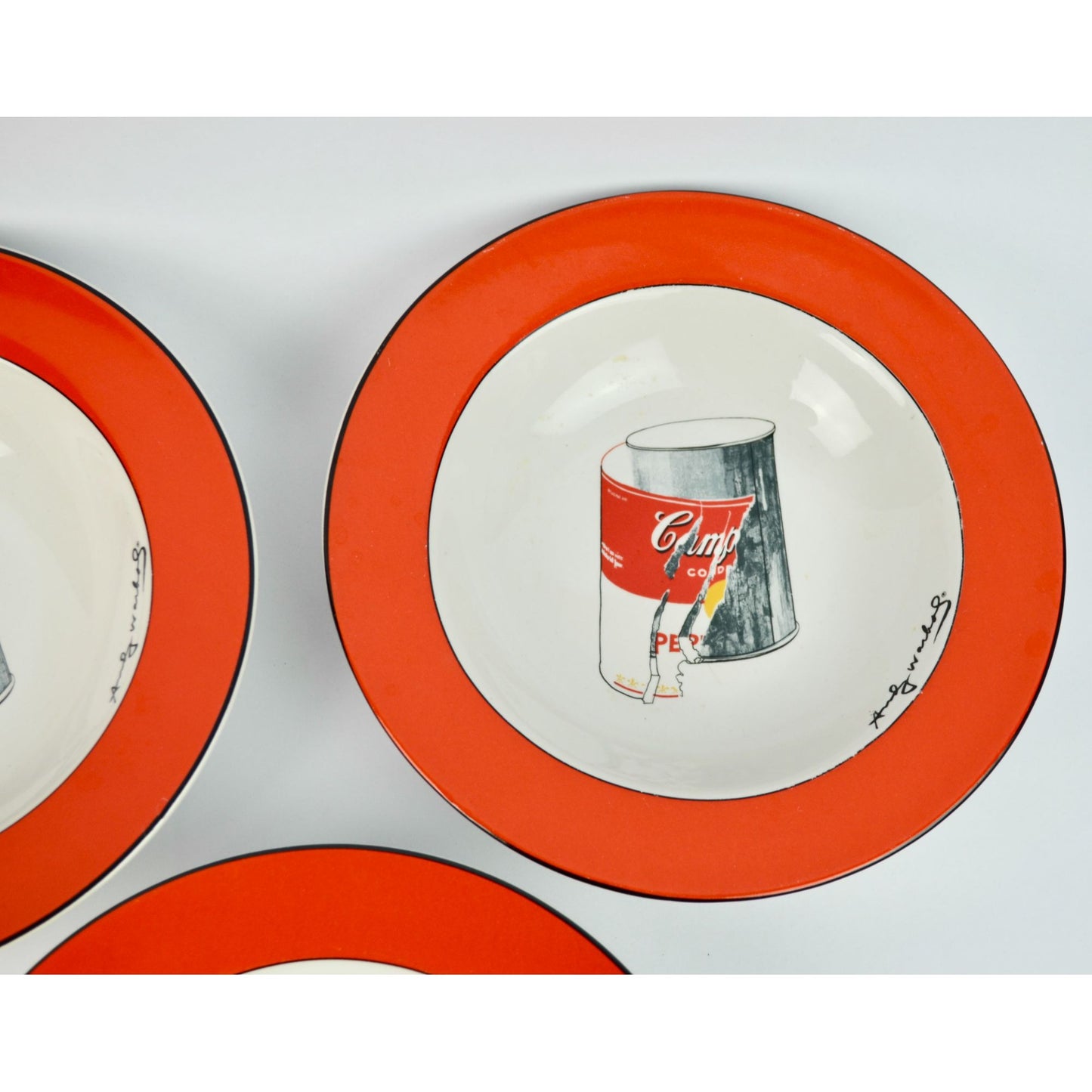 Andy Warhol Campbell's Soup Bowls Set of 3 Vintage