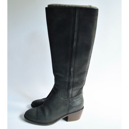 Lucky Brand Iscah Black Heeled Boots Women's Size 6.5 M