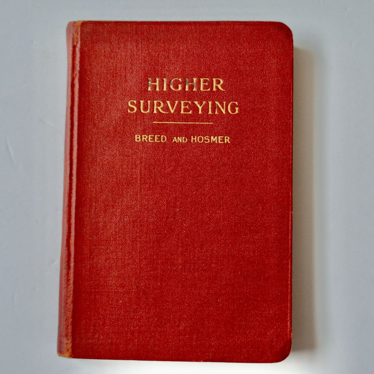 1920 Higher Surveying Breed and Hosmer Antique Book Red 2nd Edition