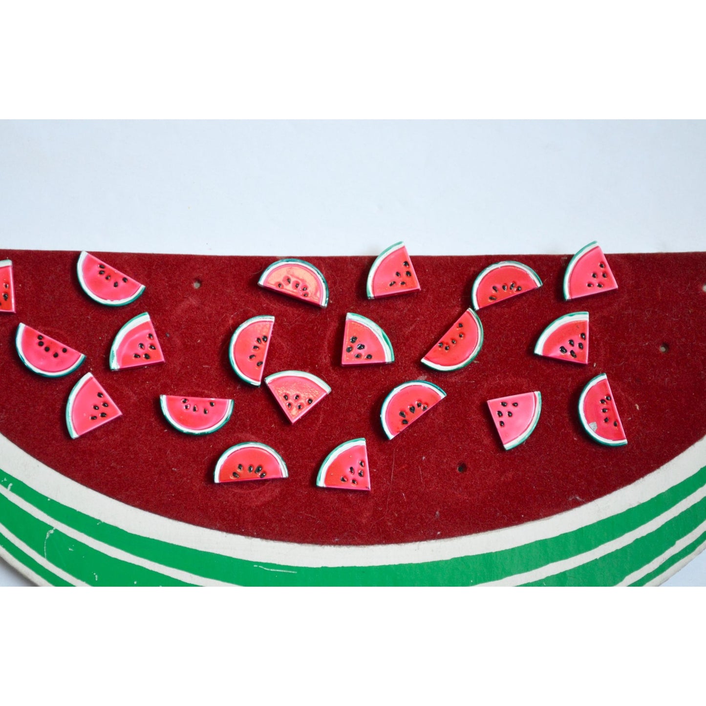 Vintage Watermelon Pin Brooch Store Display with Contents