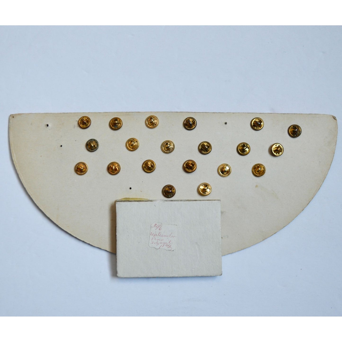 Vintage Watermelon Pin Brooch Store Display with Contents