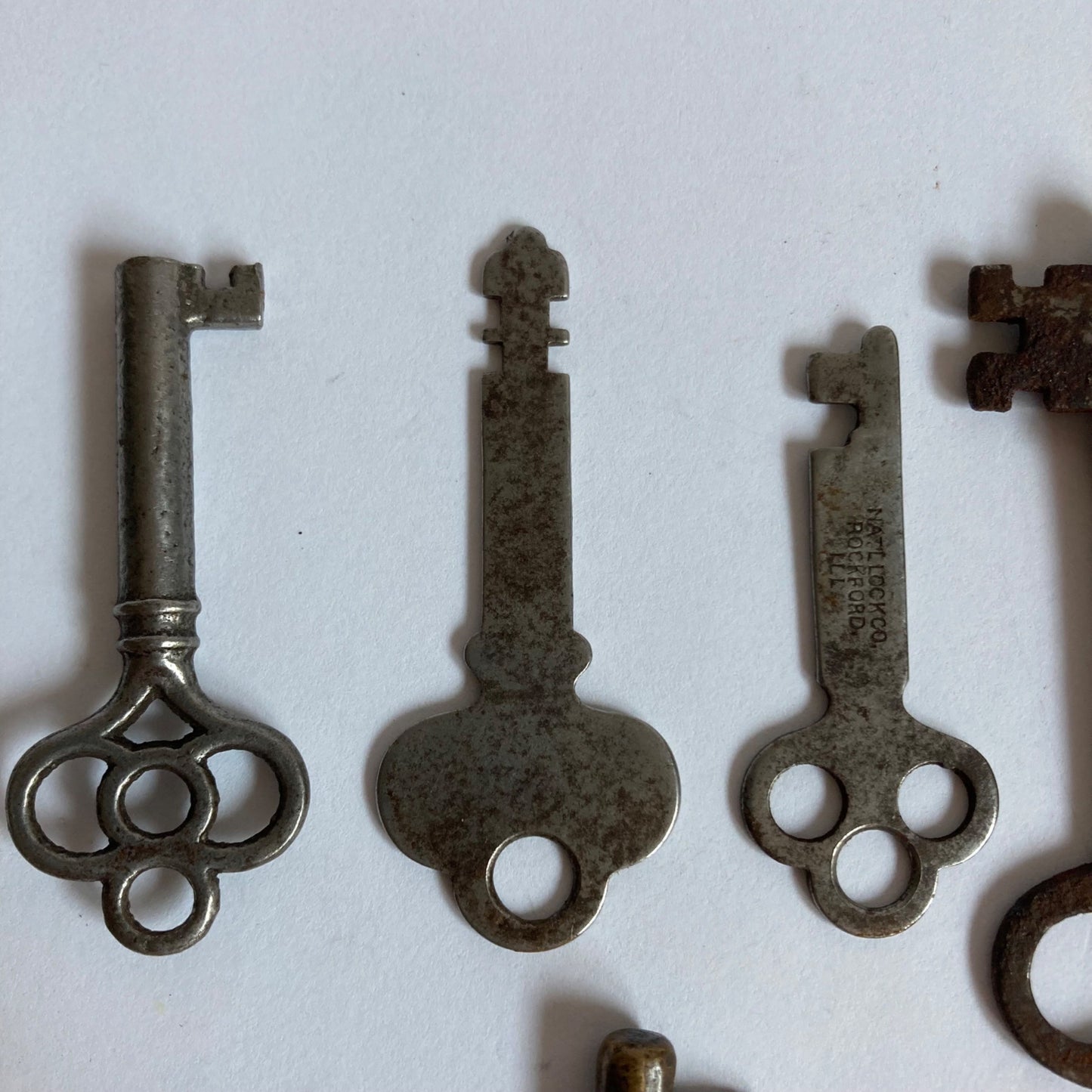 Lot 10 Antique Keys Skeleton Vintage Original