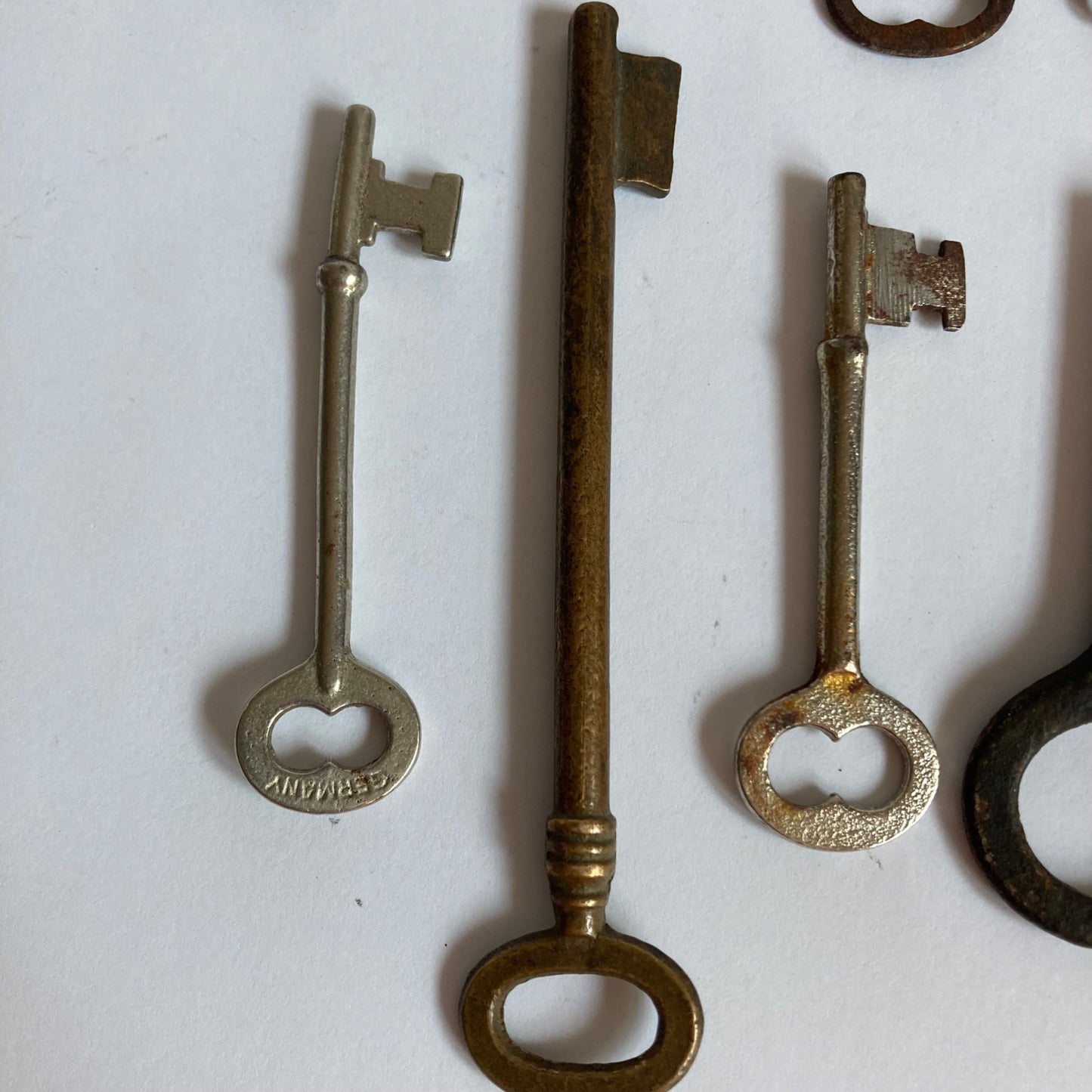 Lot 10 Antique Keys Skeleton Vintage Original