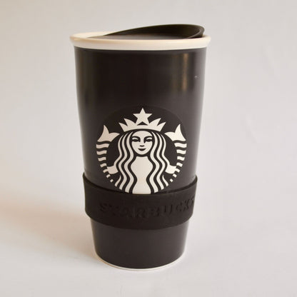 Starbucks 2016 Writable Black Ceramic Travel Mug Coffee Create Your Own