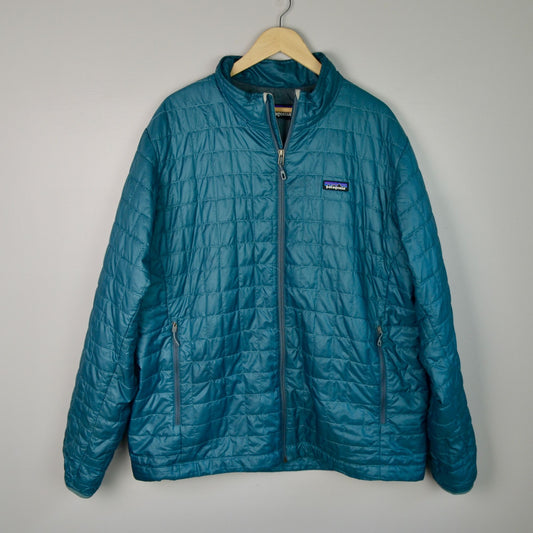 Patagonia Nano Puff Women's Quilted Lightweight Jacket Full Zip Plus Size Blue