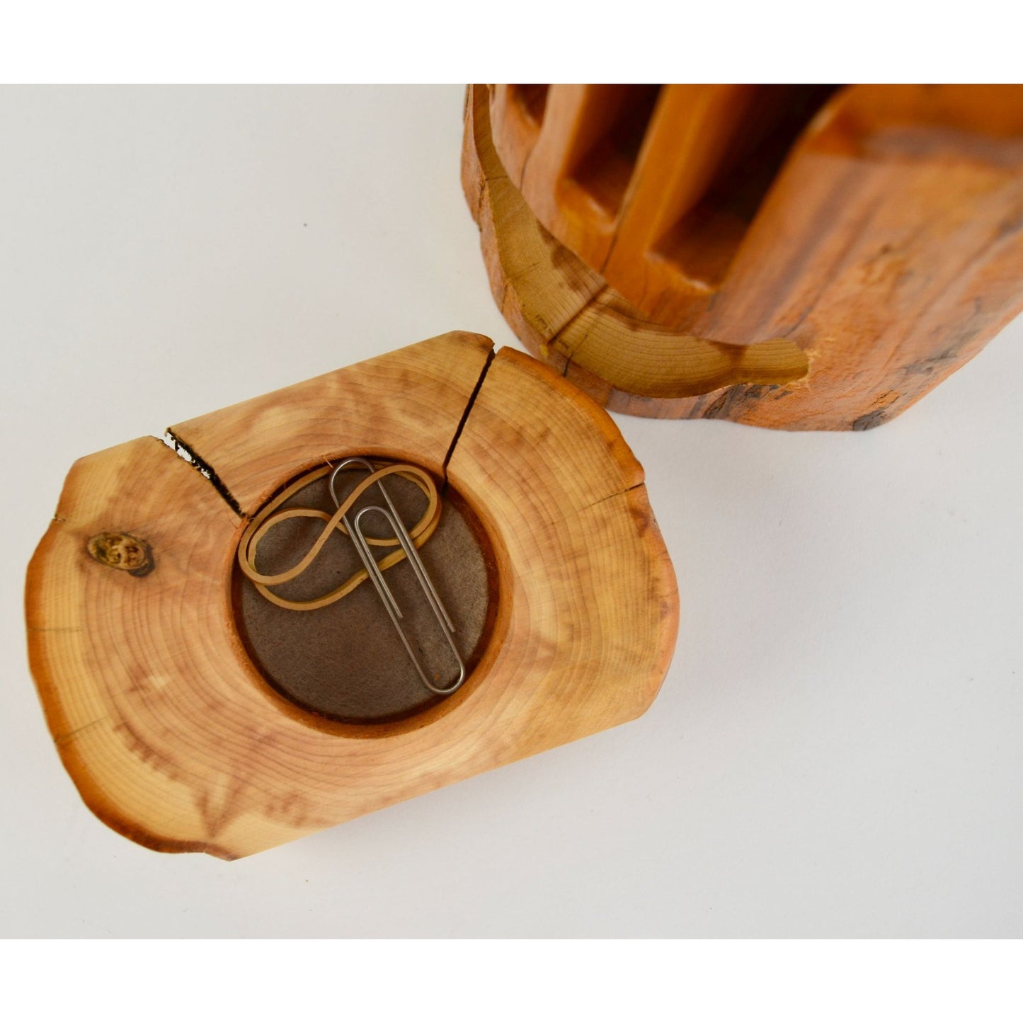 Richard Rothbard Natural Tree Wood Desk Organizer
